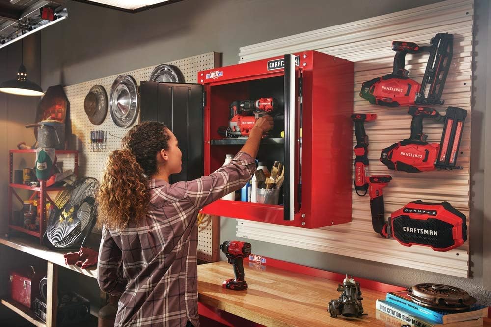 CRAFTSMAN Garage Storage, 28-Inch Wide Wall Cabinet (CMST22800RB)