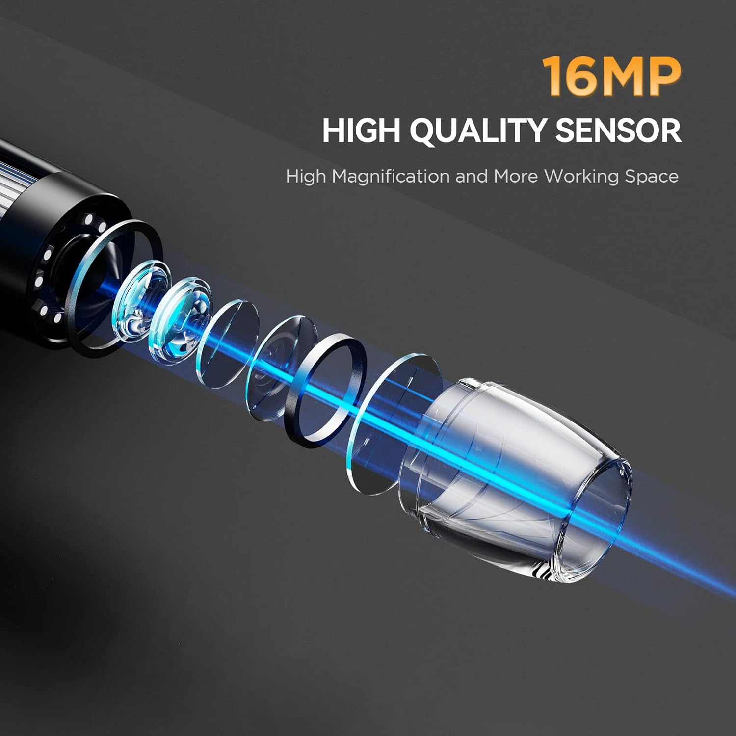 Elikliv EDM9 Pro 7" HDMI Digital Microscope, 1200X Coin Microscope for Adults,1080P Soldering Microscope,16MP Coin Magnifier,IPS Screen,10 LED Lights, Compatible with Windows/Mac OS