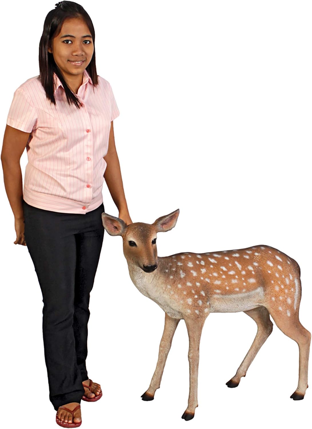 Design Toscano NE110108 Spotted Deer, Forest Fawn Sculpture, full color