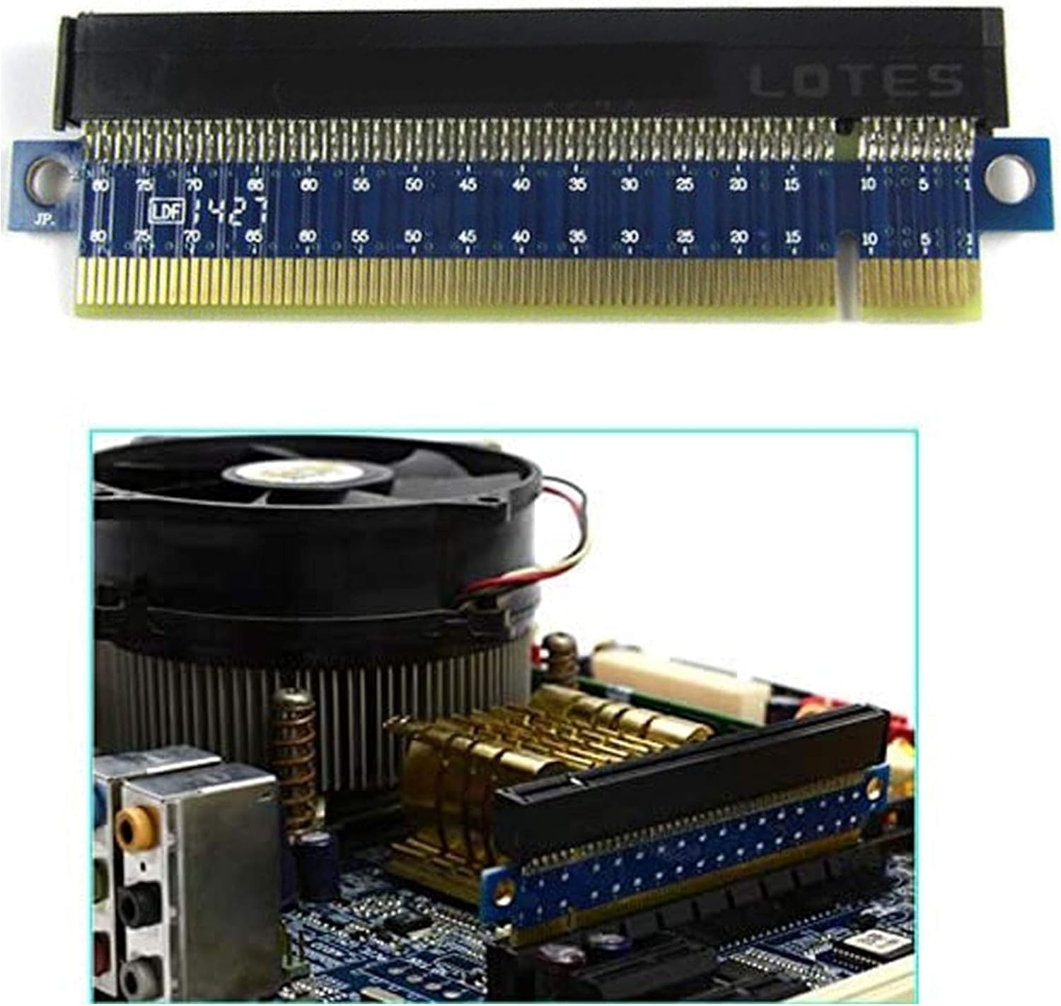 Layers - PCI E3.0xpress (PCIe,PCI-e) 16x Riser Adapter Riser Card,Extension Adapter to Protect PCIe Slot