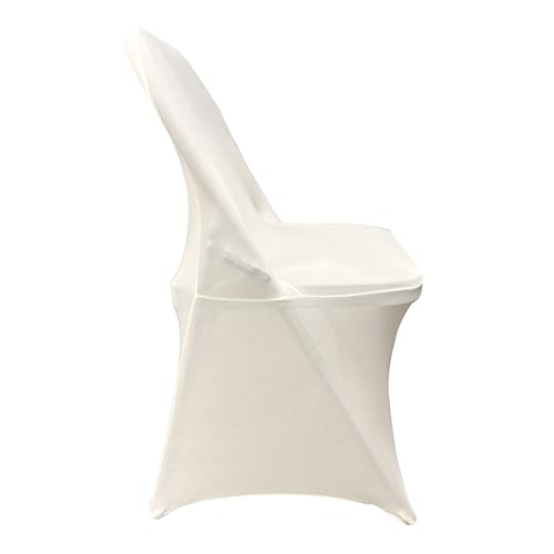 HAINARverS Folding Chair Covers,100PCS Upgrade Universal Fitted Stretch Spandex Chair Cover Protector for Wedding,Party,Banquet, Celebration (Black, 100 PCS)