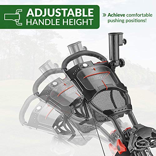 CaddyTek Caddylite 15.3 V2 - Deluxe Quad-Fold Golf Push Cart