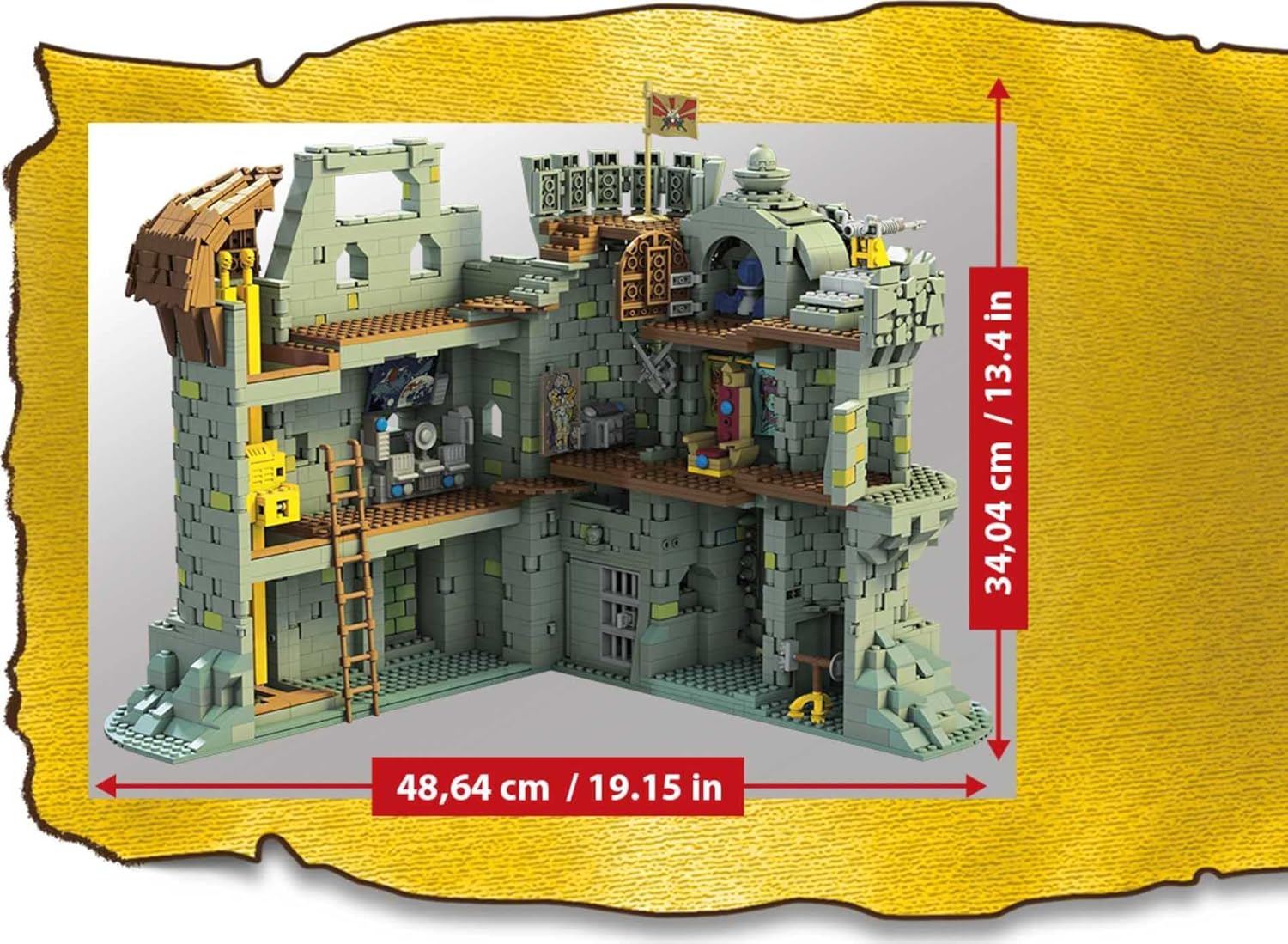 ​MEGA Masters of the Universe Castle Grayskull MOTU Construction Set, Building Toys for Boys [Amazon Exclusive]