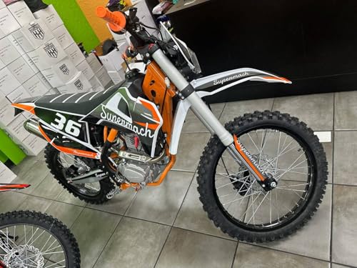 HHH Apollo AGB36 Motorcycle DB36 Dirtbike 250cc Dirtbike with 5 Speed Manual Clutch Gas Bike for Adult and Youth 21/18 inch Tires (Green Color)