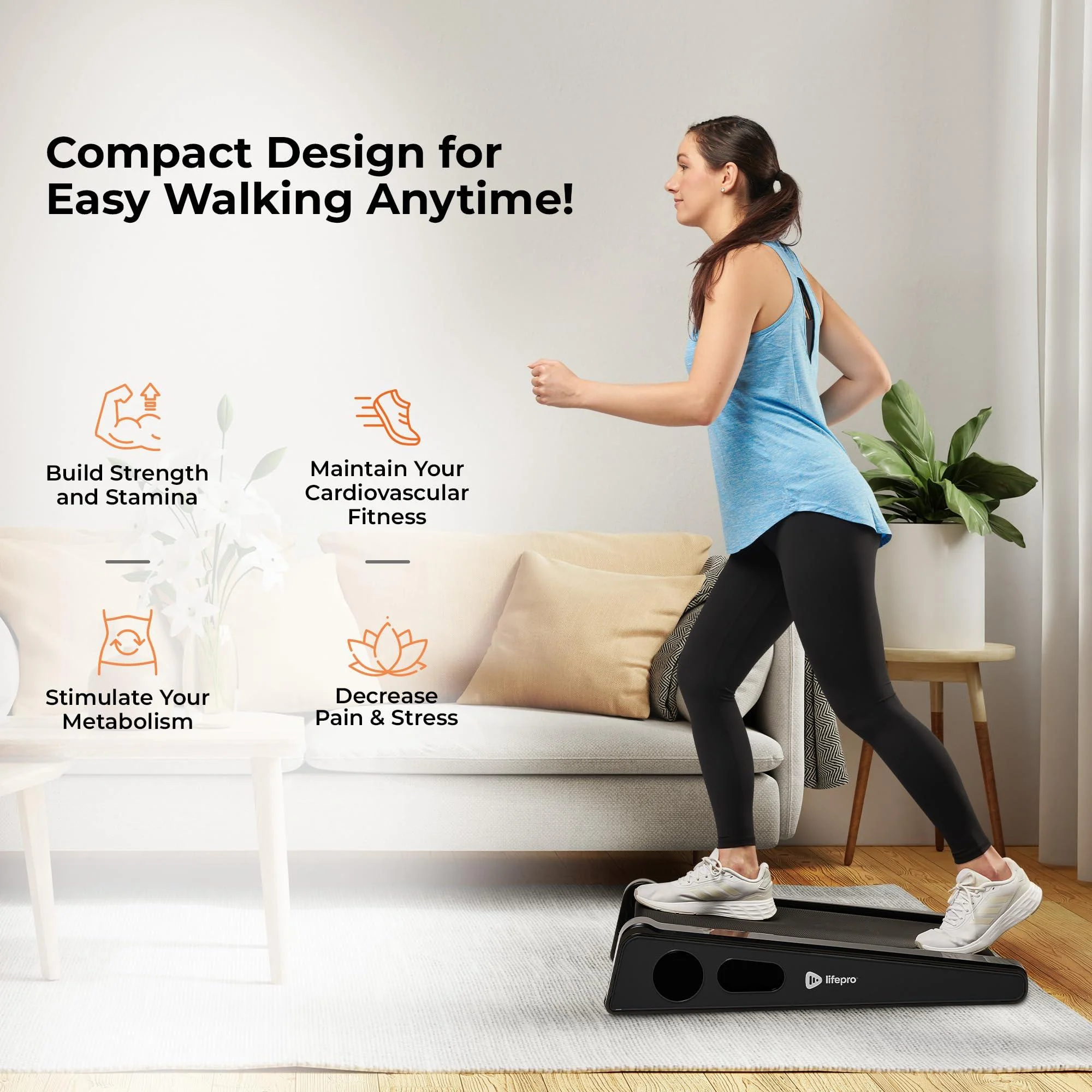 Lifepro Trademil Portable Walking Pad Under Desk Mini Treadmill