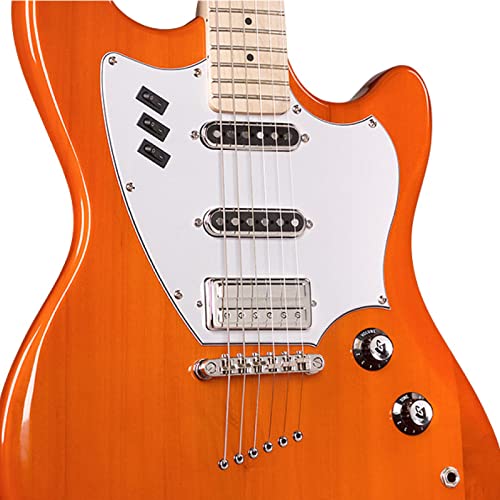 Guild Guitars Surfliner Solid Body Electric Guitar Catalina Blue - Classic Styling with Modern Features, Guild Rocker Pickup Switching System with Master Volume, Tone Control and 3 Switches