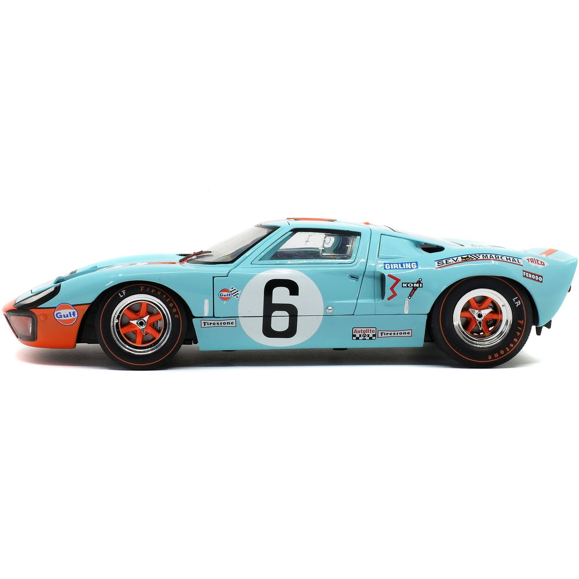 Ford GT40 Mk1 #6 Ickx - Olivier Gulf Winner 24 Hours of Le Mans (1969) Competition Series 1/18 Diecast Model Car by Solido