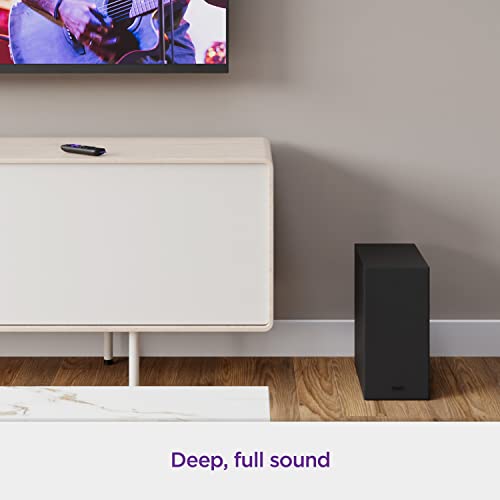 Roku Wireless Bass, Slim Subwoofer Streambar, Streambar Pro Wireless Speakers