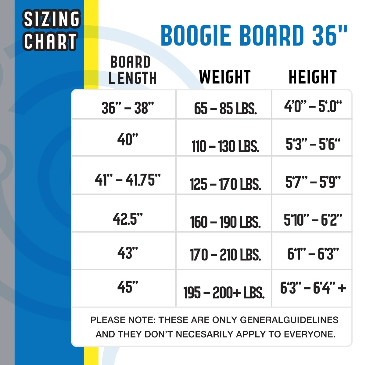Wham-O Boogieboard 36" - Phuzion Core - XPE Deck - HDPE bottom - Crescent tail - Includes wrist leash- Surfing Waves Ocean Summer Fun Beach Man & Woman Water Body Board