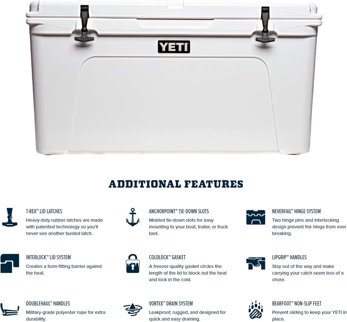 YETI Tundra 110 Cooler, White