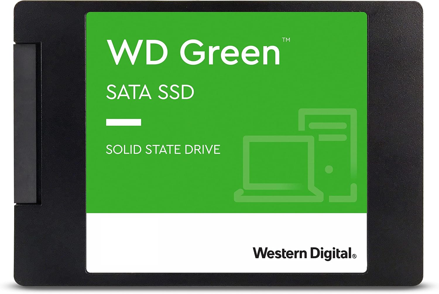 Western Digital 1TB WD Green Internal PC SSD Solid State Drive - SATA III 6 Gb/s, 2.5"/7mm, Up to 550 MB/s - WDS100T2G0A
