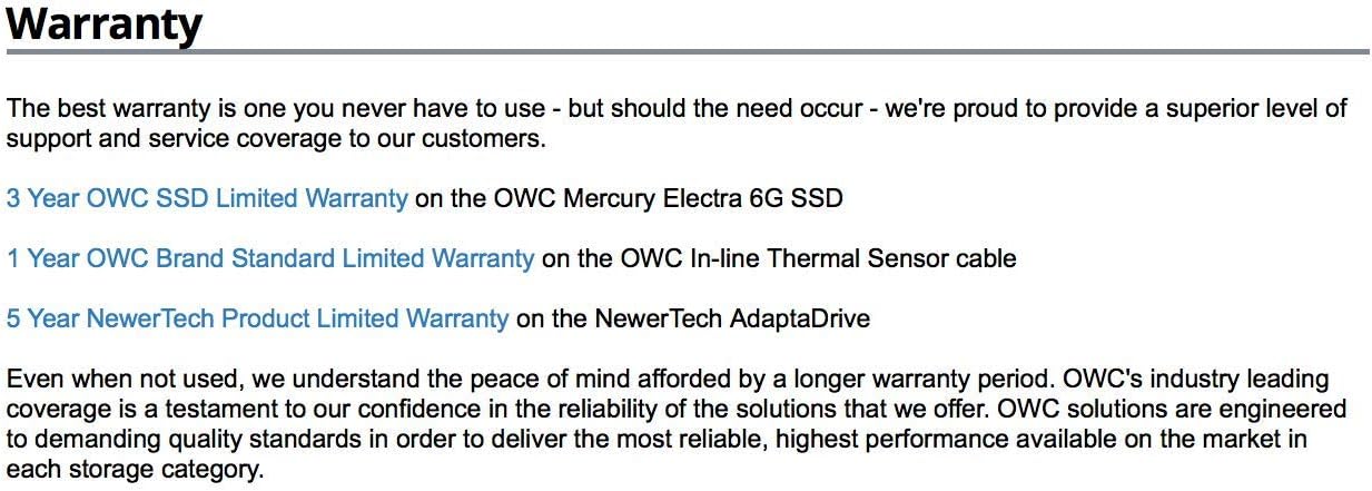 OWC SSD Upgrade Bundle for 2012-2019 27 iMacs, 2.0TB 6G SSD, Drive Converter Bracket, in-line Digital Thermal Sensor Cable, Installation Tools