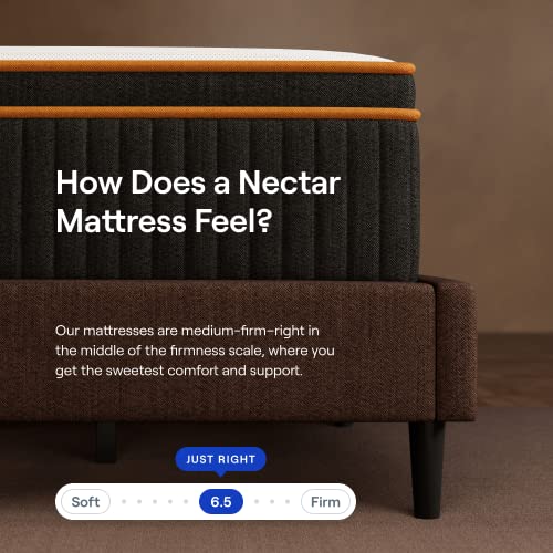 Nectar Hybrid Full Mattress 12 Inch - Medium Firm Gel Memory Foam - Steel Springs - Cooling Technology - 365-Night Trial - Forever Warranty