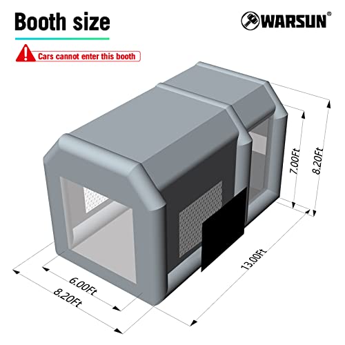 Inflatable Paint Booth Potable Paint Booth with Blower Inflatable Spray Booth for Cars