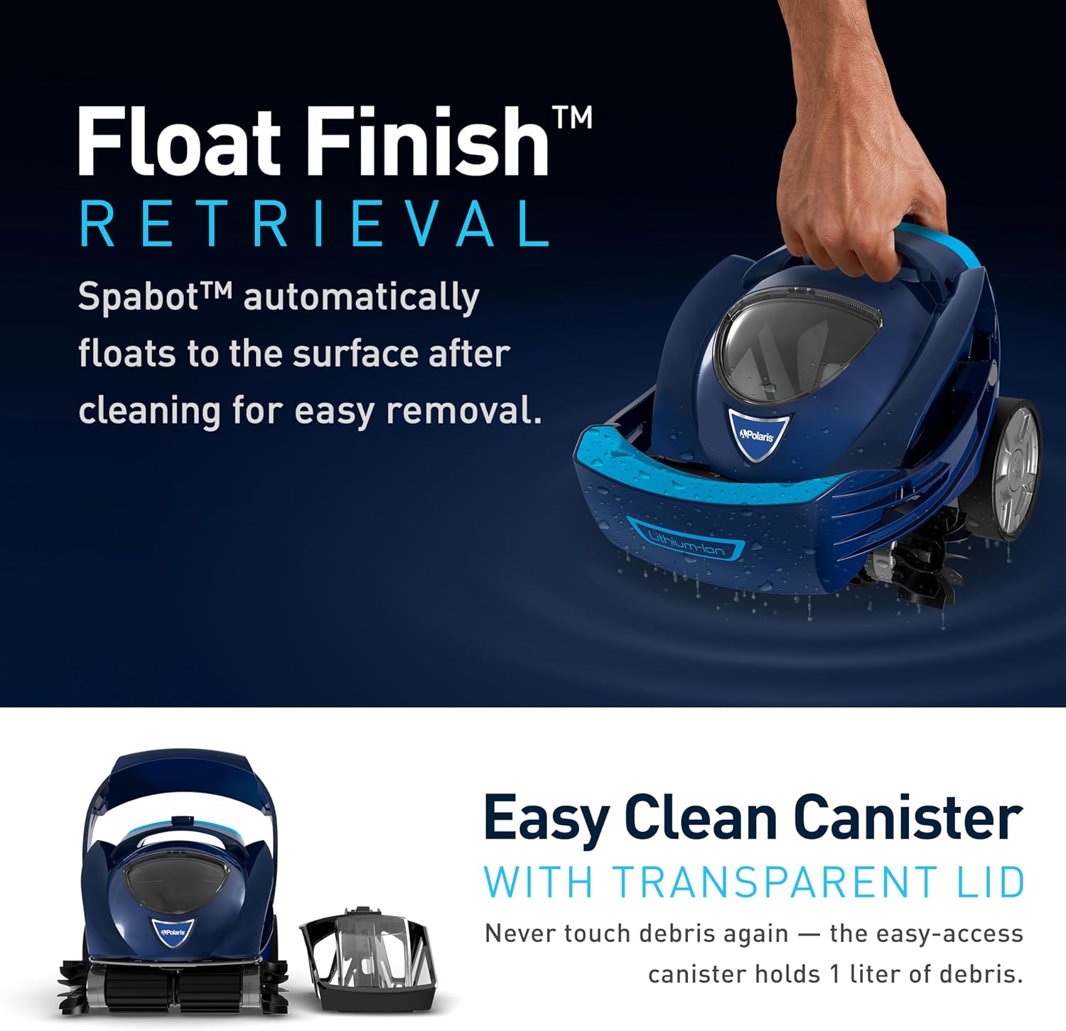 Polaris Spabot Hands-Free Automatic Spa Cleaner, Designed for In-Ground Spas & Above-Ground Hot Tubs