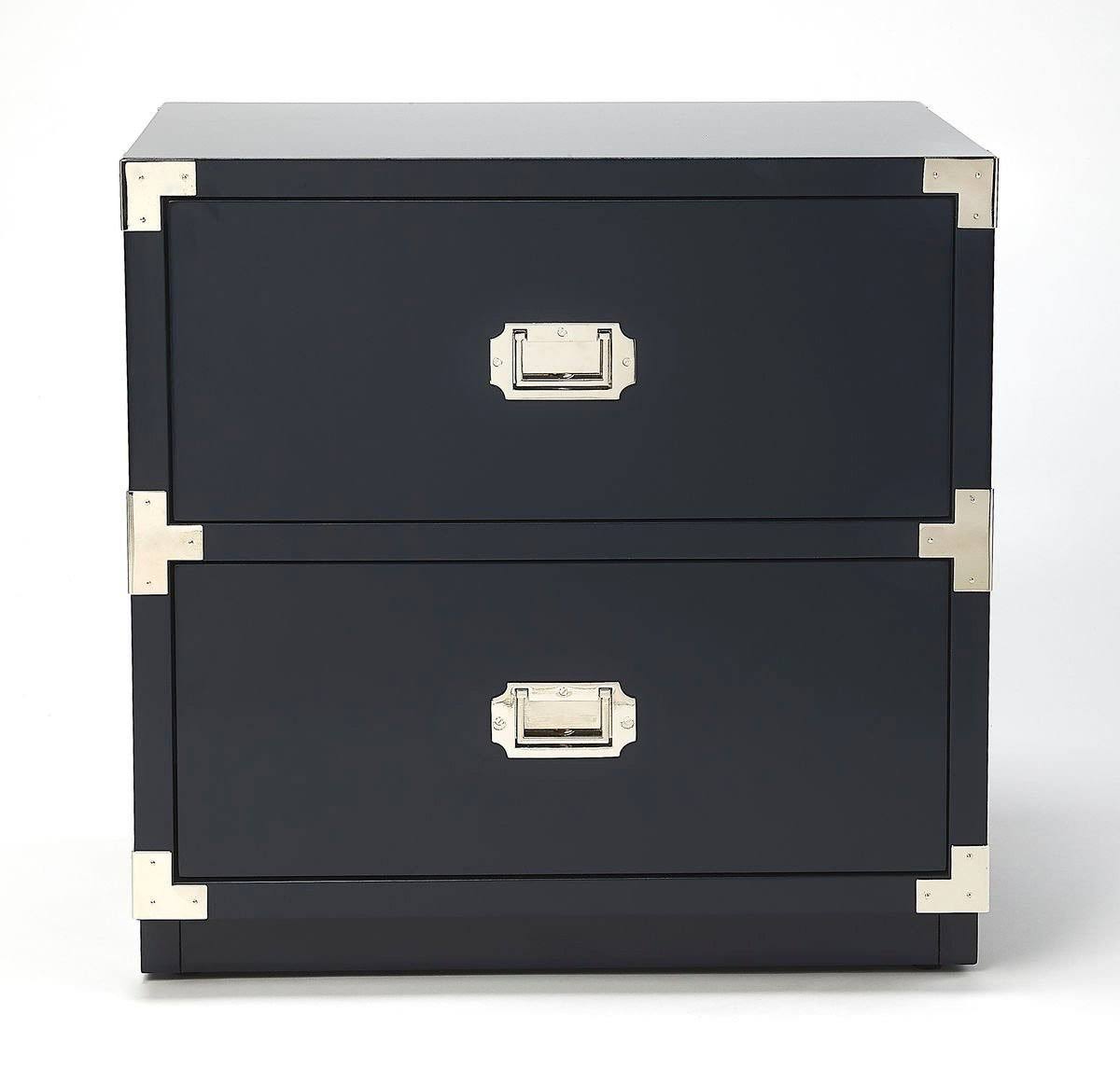 Butler Anew 2 Drawer Campaign Chest White