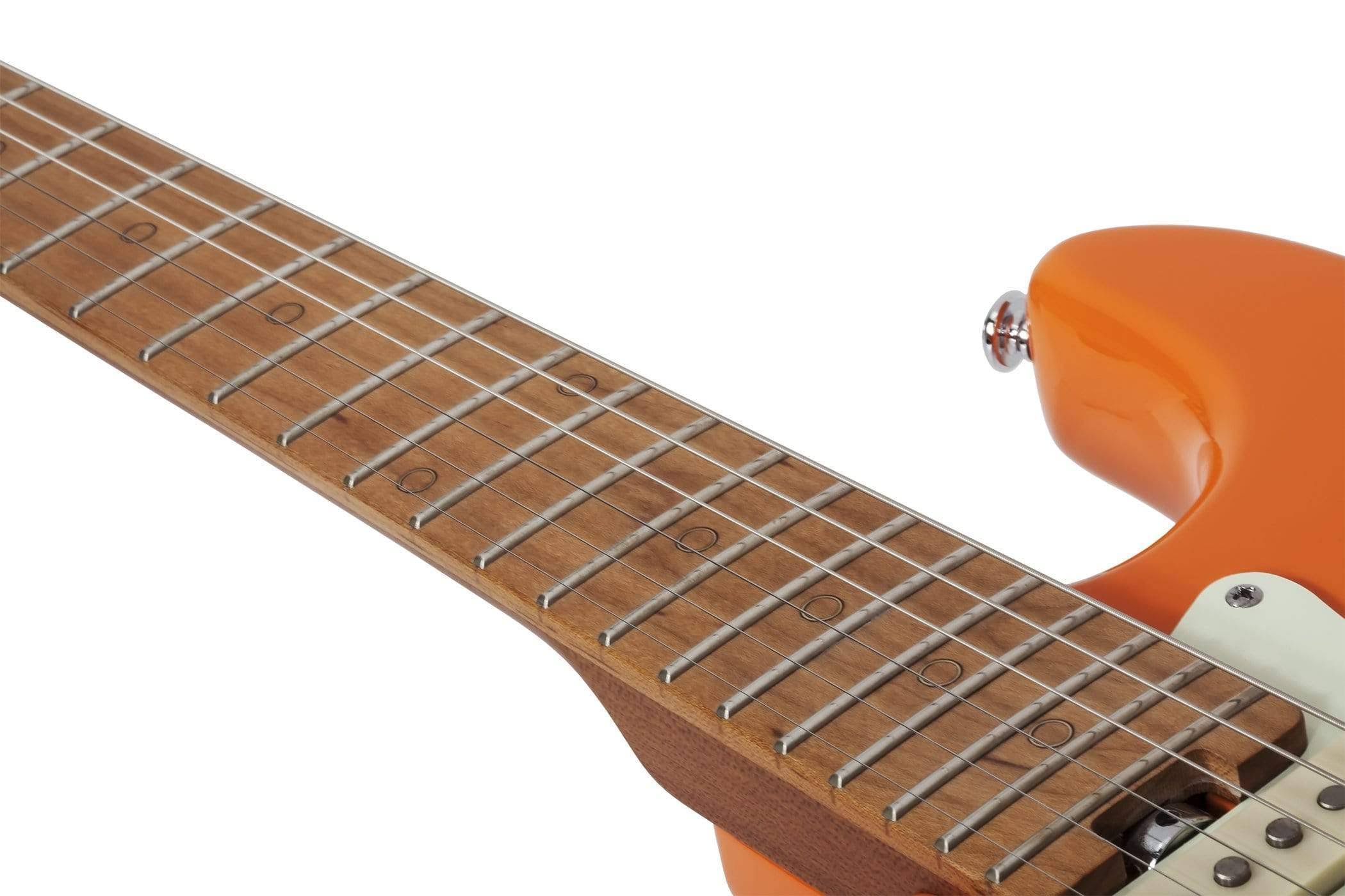 Schecter 3328 Nick Johnston Traditional LH Left-Handed Guitar, Atomic Orange