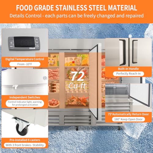 CHUMART Commercial Freezer Refrigerator