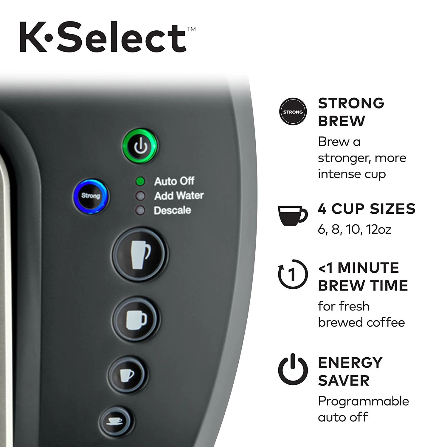 Keurig K-Select Single-Serve K-Cup Pod Coffee Maker Graphite