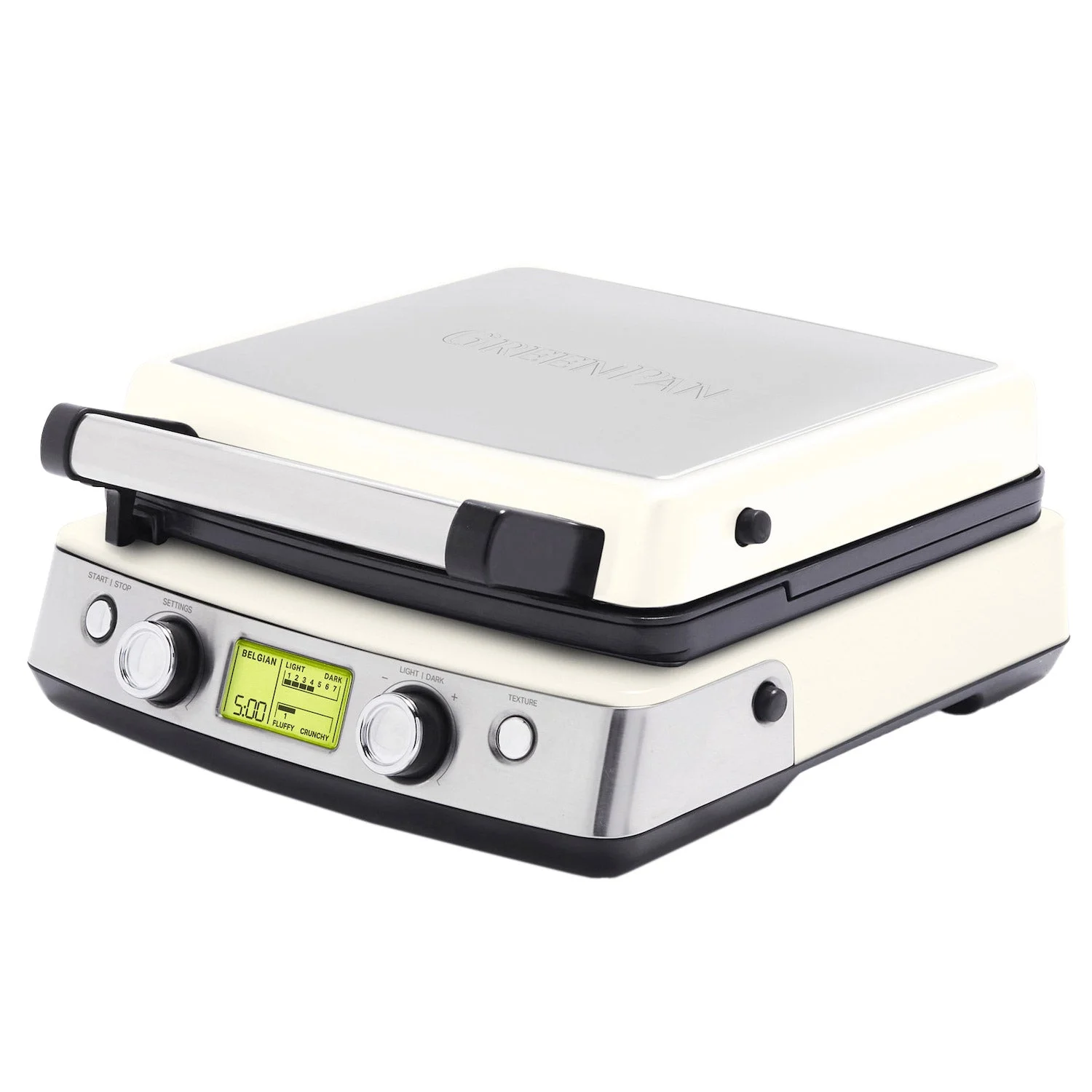 Greenpan 4-Square Waffle Maker for Perfectly Cooked Waffles