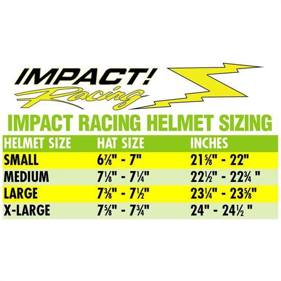 Impact Racing 17015410 Helmet Super Charger Medium Black SA2015
