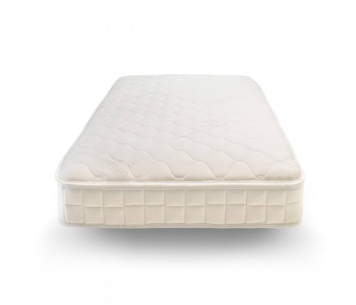 Naturepedic Twin Organic Quilted Cotton Deluxe Mattress, 1 Sided