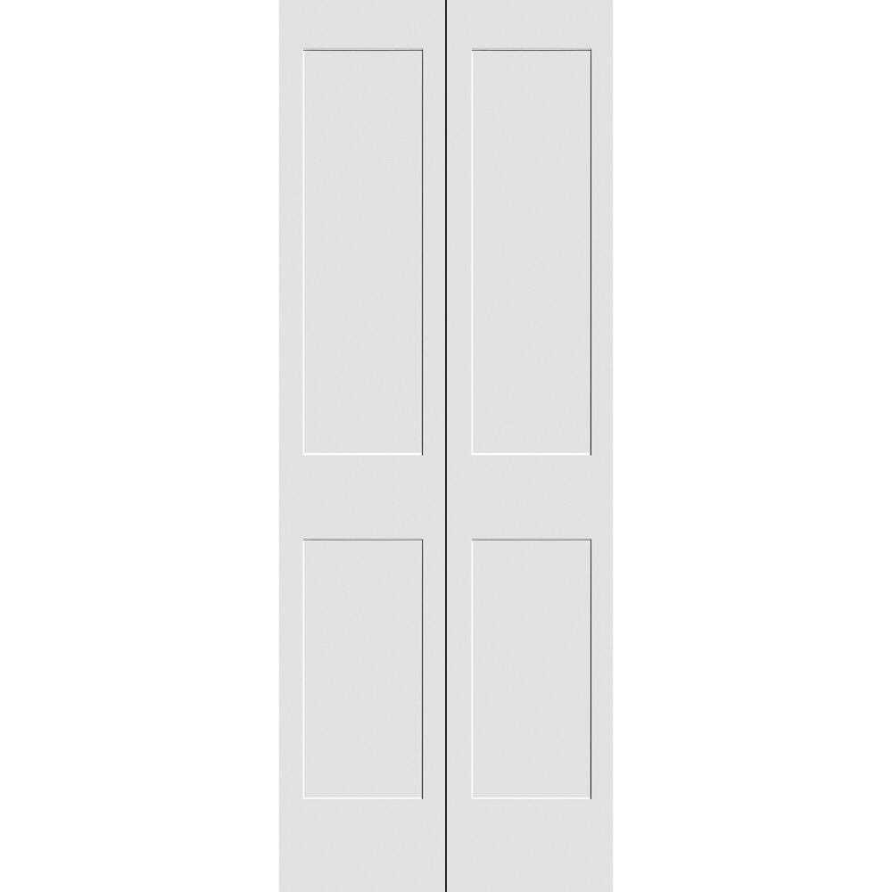 Primed 2 Panel Shaker Bi-Fold Door Trimlite - Shop Hardware Tools Online Store