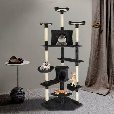 Wayfair 80x22 Alasdair Cat Condo Tucker Murphy Pet Color: Black