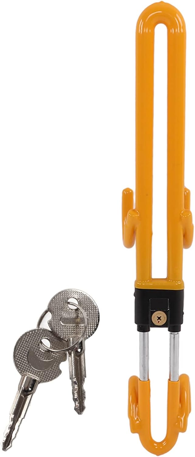 Twin Hooks Steering Wheel Lock Antitheft Locking Devices Universal Anti Theft Wheel Lock for Cars Trucks Vans