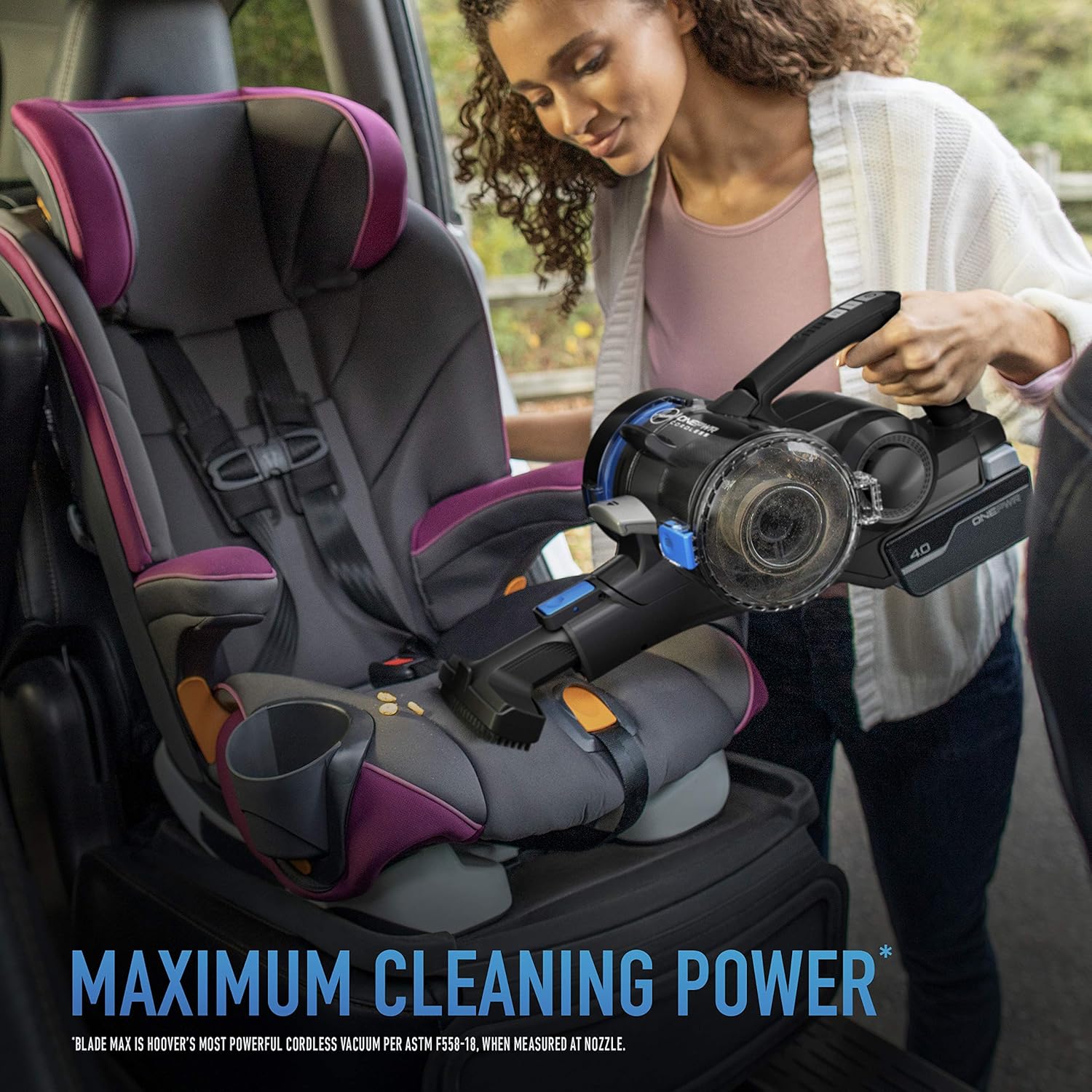 Hoover ONEPWR Blade MAX AutoVac Cordless Hand Held Vacuum Cleaner, Lightweight Handheld for Home Car and Pet Hair, BH53357VE, Black