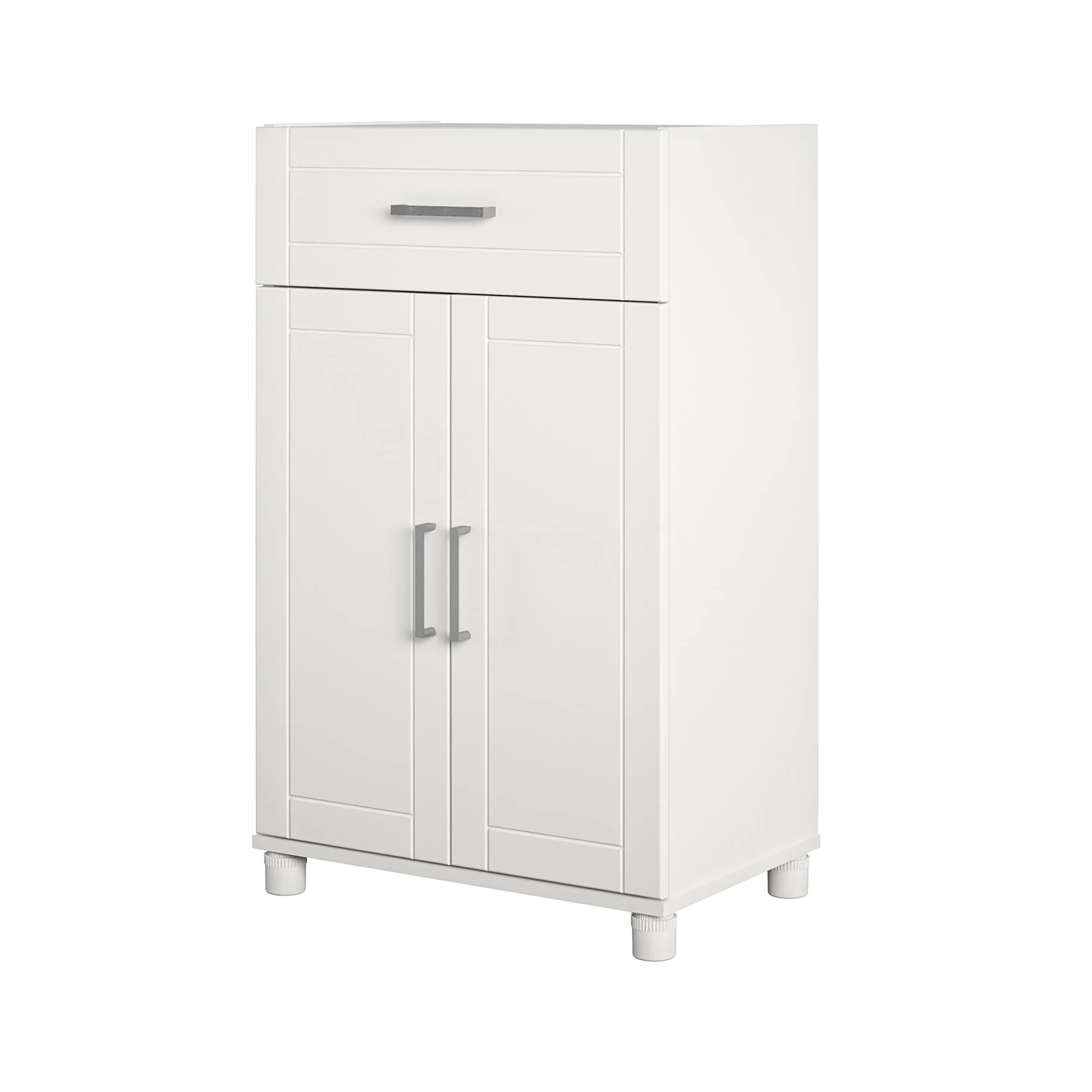 SystemBuild Callahan 24" 1 Drawer/2 Door Base Storage Cabinet in White