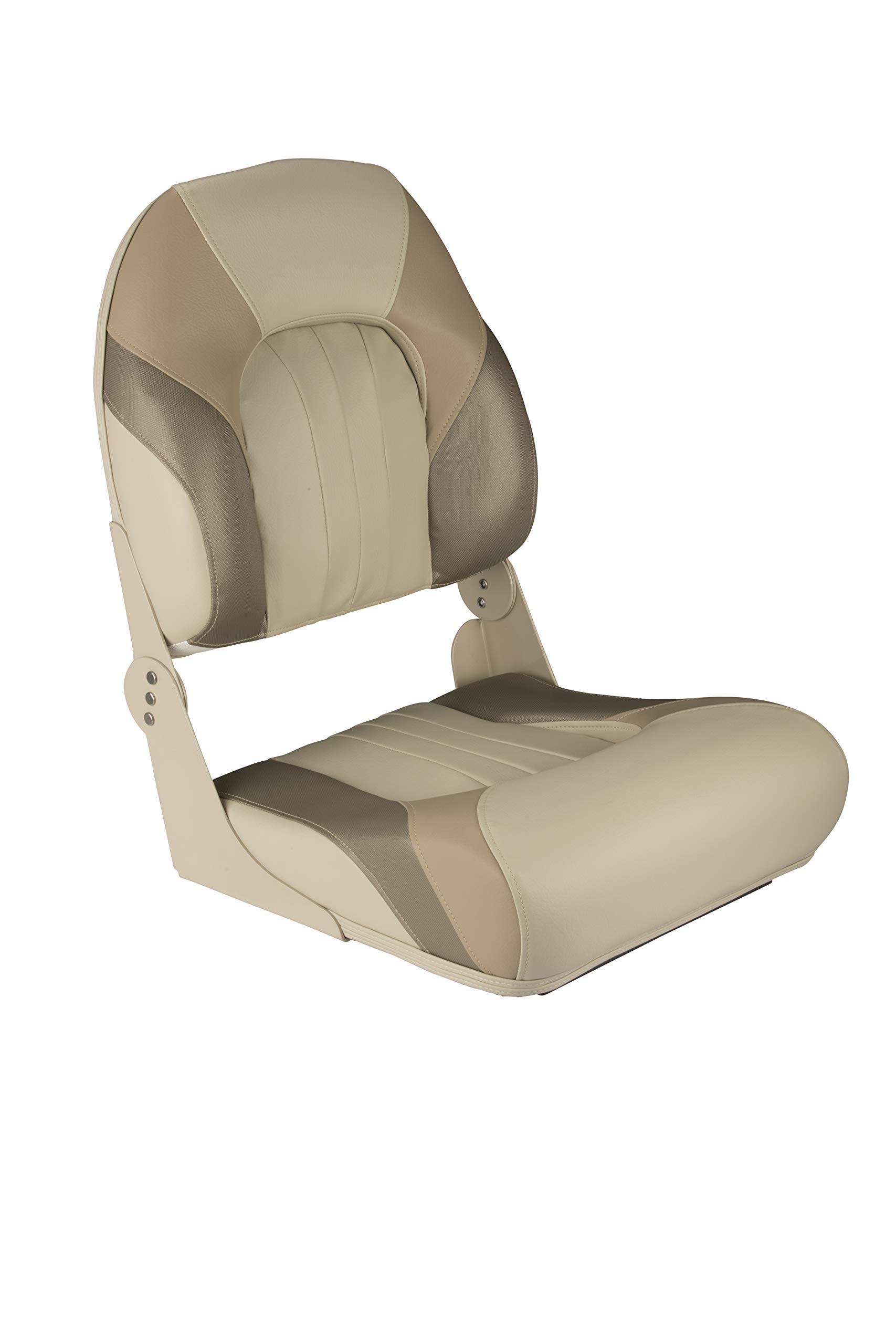 TaylorMade High Back Fold Down Fishing Seat, Tan