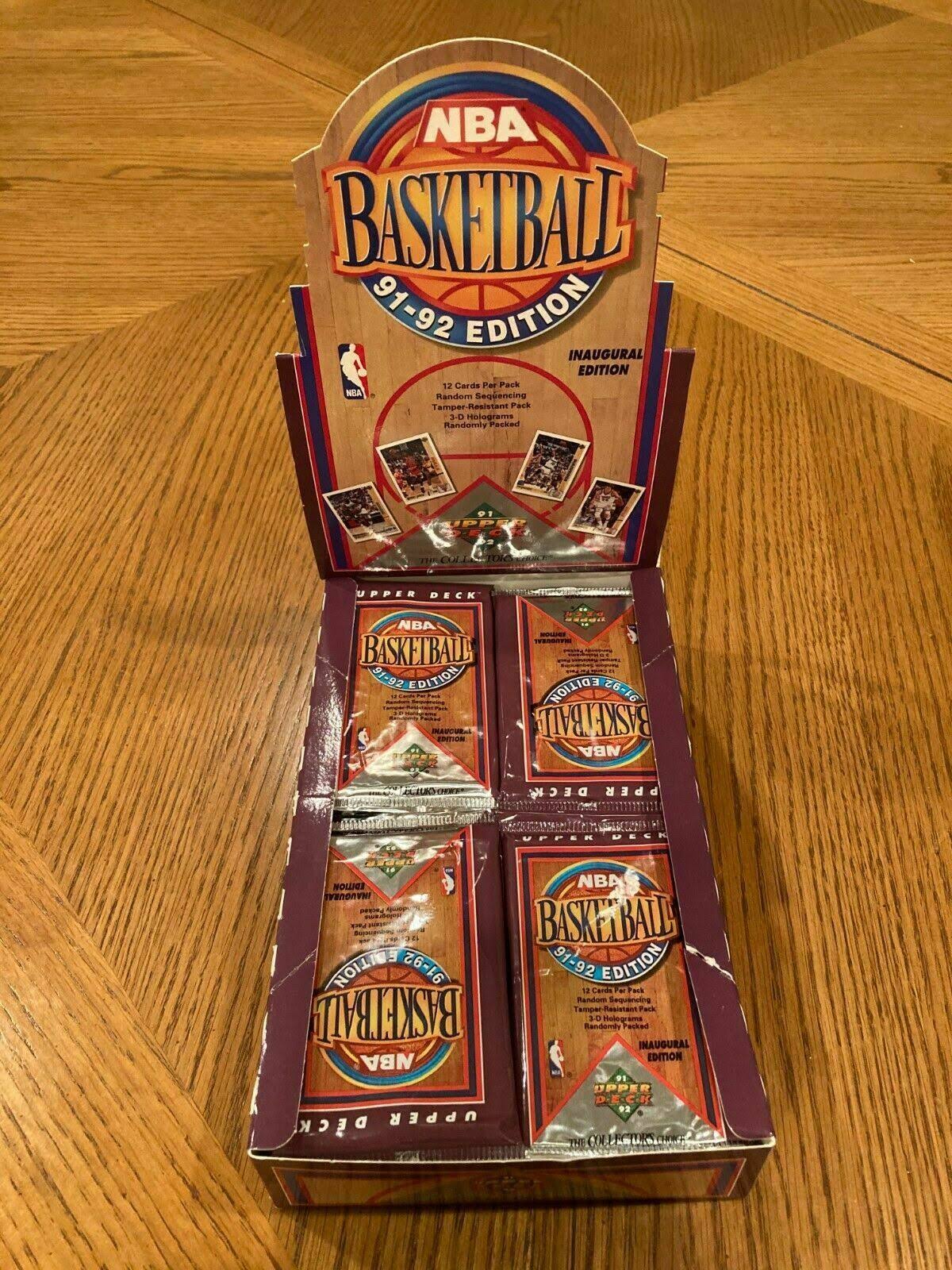 91-92 Upper Deck Basketball Factory Sealed Box Inaugural Edition
