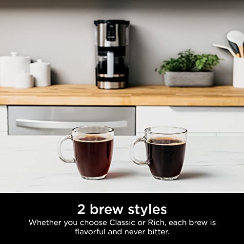 Ninja DCM200C Programmable XL 14-Cup Coffee Maker, 14-Cup Glass Carafe, With Permanent Filter, Stainless Steel