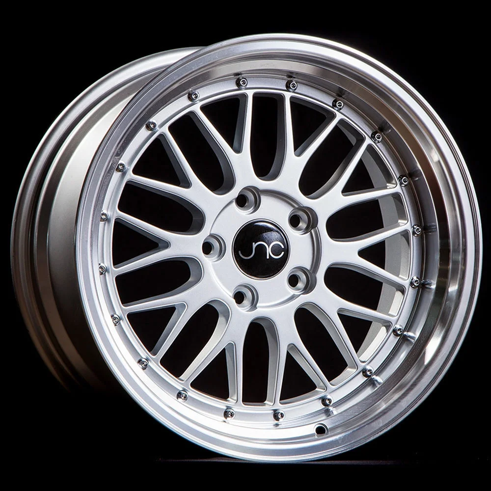 For 17X8.5 inch (1 Single Wheel Only) JNC Wheels - 17" JNC005 Silver Machine Lip Rim - 4X100/4X114.3 JNC Wheels-37177951500