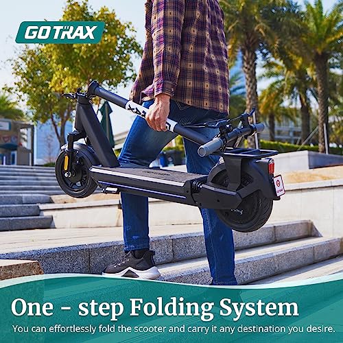 Gotrax Electric Scooter for Adult, 350/500W Motor, Max 18/38 Mile and 20MPH Speed,10" Pneumatic Tire, 36V/48V Big Battery All Aluminum Body, Large LED Display Foldable Commuting E Scooter for Adult