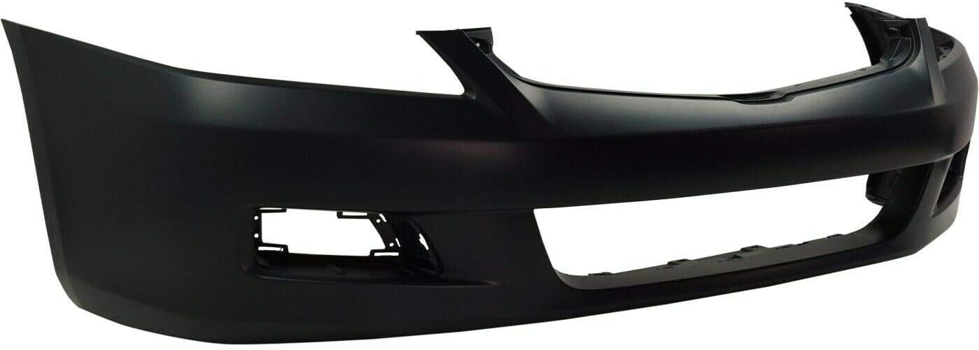 Front Plastic Bumper Cover Fascia for 2006-2007 Honda Accord Sedan EX LX SE Hybrid 06-07. New, Primed and Ready for Paint. with Fog Light Holes. HO1000235 04711SDLA90ZZ