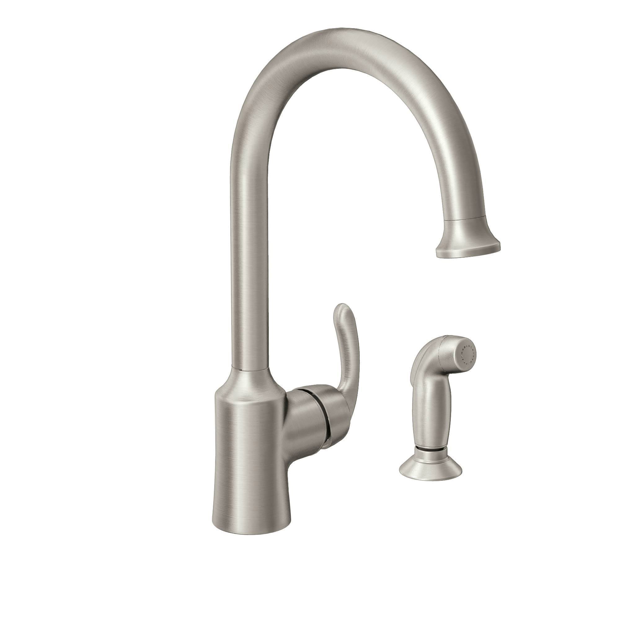 Moen 87301 Spot Resist Stainless Bayhill High Arc Kitchen Faucet