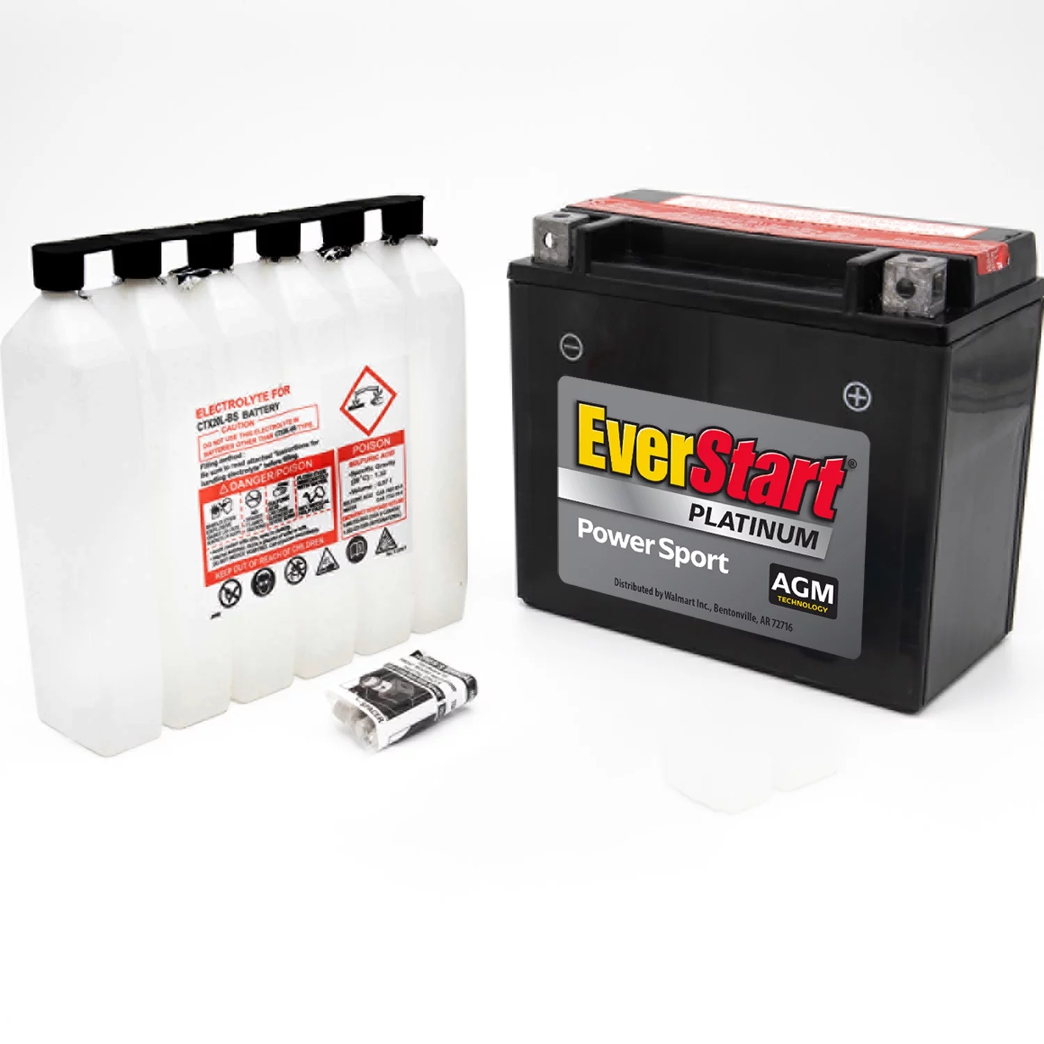 EverStart AGM PowerSport Battery, Group Size 20LBS 12 Volt, 270 CCA