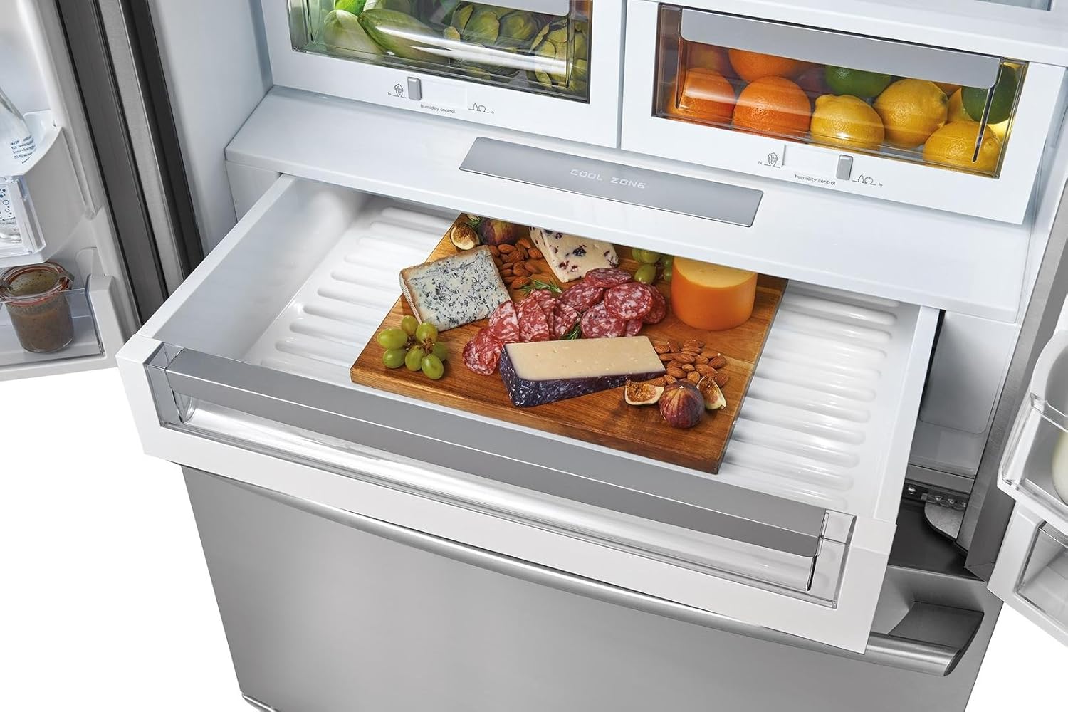 Electrolux EI23BC37SS 36" Built In Counter Depth French Door Refrigerator with 21.64 cu. ft. Total Capacity, 4 Glass Shelves, 5.36 cu. ft. Freezer Capacity, in Stainless Steel