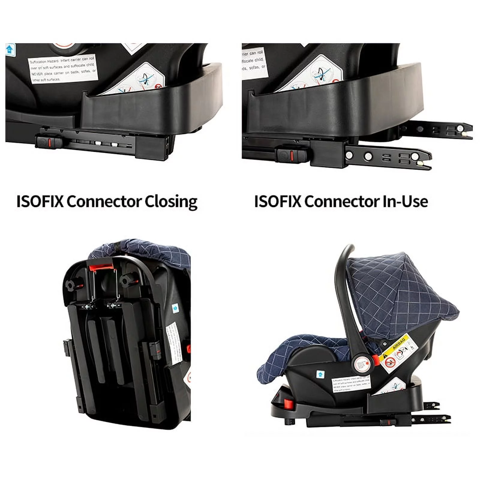 High Landscape Stroller Two-Way Push Newborn Convertible Stroller Bassinet for Infant, Gray - Curated Treasures Market