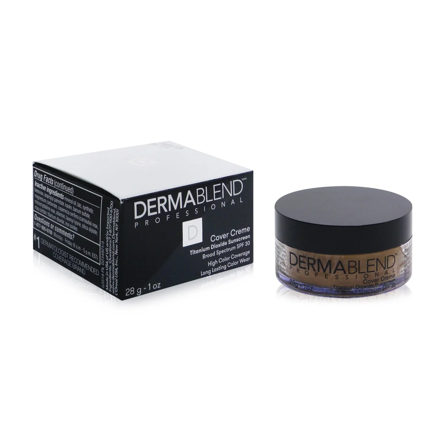 Dermablend Cover Creme Broad Spectrum SPF 30 (High Color Coverage) - Cool Beige  28g/1oz