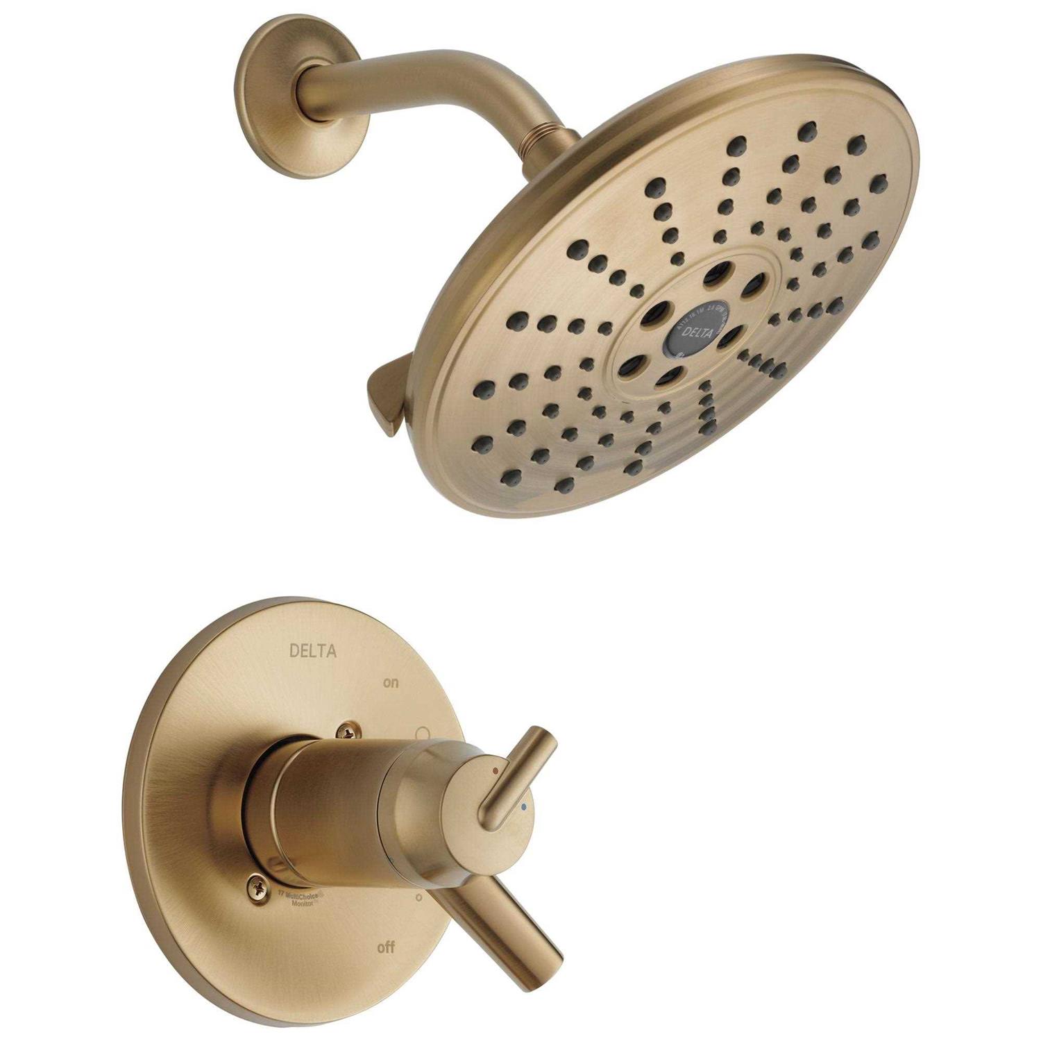 Delta Trinsic TempAssure 17T Series H2Okinetic Shower Trim T17T259-CZH2O - Shop Hardware Tools Online Store