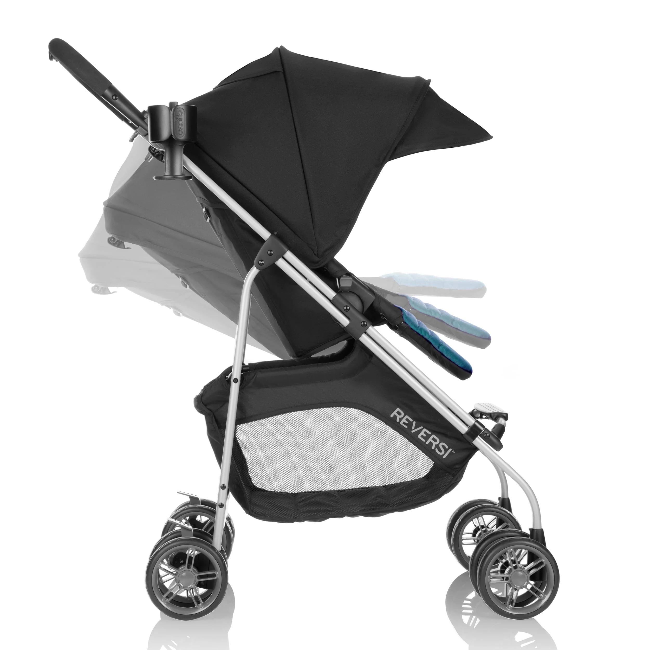 Evenflo Reversi Lightweight Reversible Stroller (Altair Black), Unisex
