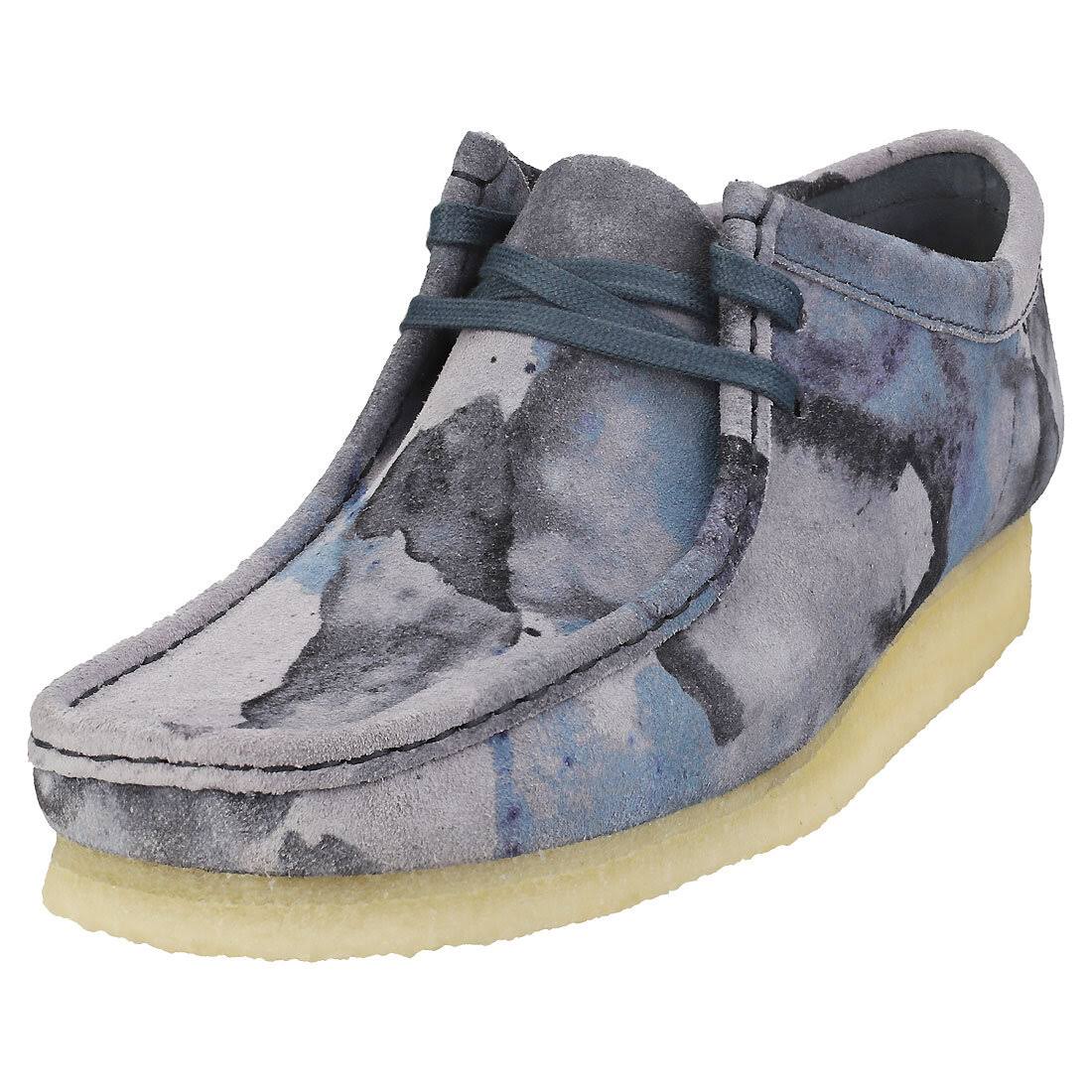 Clarks Wallabee &Blue Camo& 11