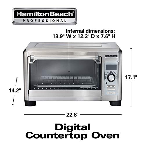 HAMILTON BEACH PROFESSIONAL Digital Air Fryer Countertop Toaster Oven