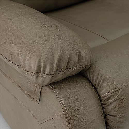RecPro Charles Collection | 80" RV Hide A Bed Loveseat | Memory Foam Mattress | RV Sleeper Sofa | Pull Out Couch | RV Furniture | RV Loveseat | RV Living Room (Slideout) Furniture | Putty