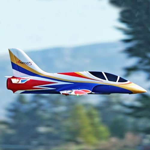 Fms Rc Jets 70mm Viper V2 EDF Navy Blue rc Airplanes for Adults for Trainer for Beginners 6 CH Remote Control Planes PNP (NO Control Battery Charger)