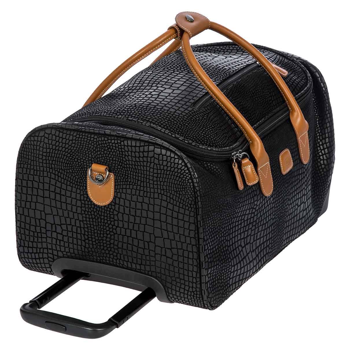 Bric&s My Safari 21x22 Carry-On Rolling Duffle Black