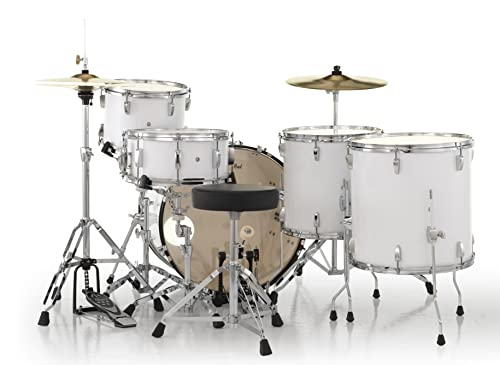 Pearl Roadshow Drum Set 4-Piece Complete Kit with Cymbals and Stands, Charcoal Metallic (RS584C/C706)